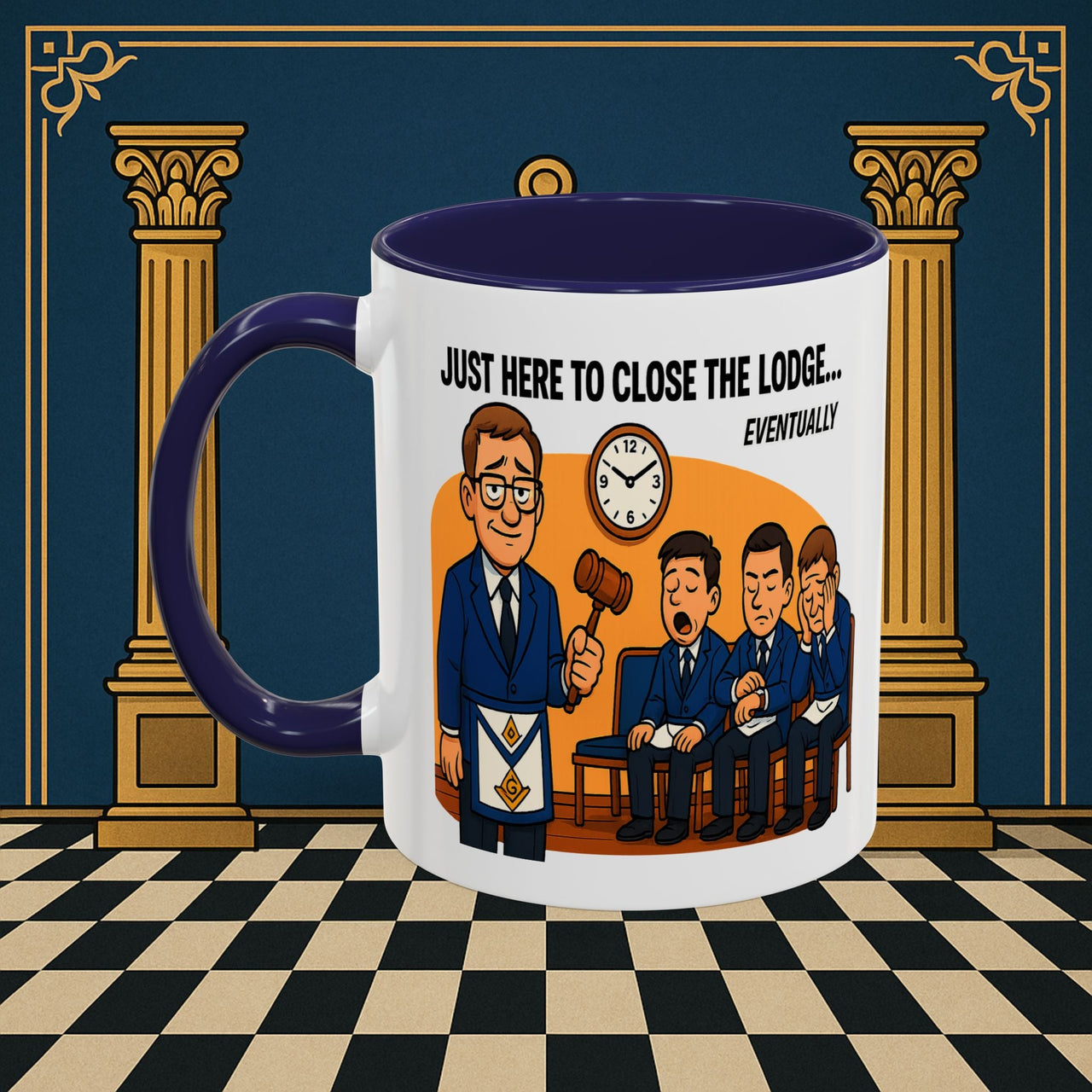 Masonic Mugs - Lodge of Endless Deliberation - Senior Warden Printify