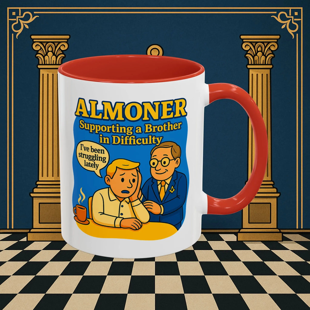Masonic Mugs - Almoner's Assist - Almoner Printify
