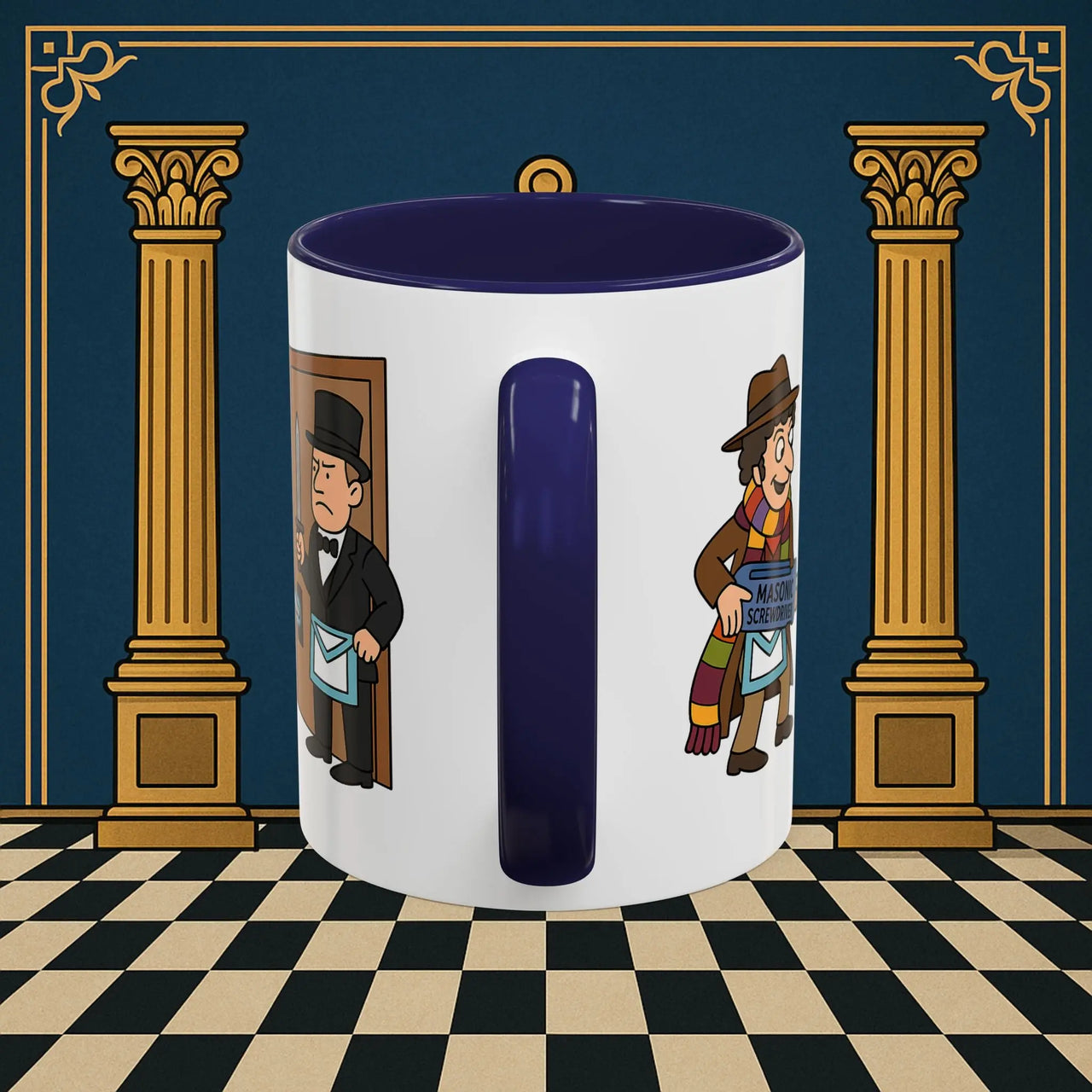 Masonic Mugs – Master of Improvisation (Accent Coloured 11oz Mug) Printify