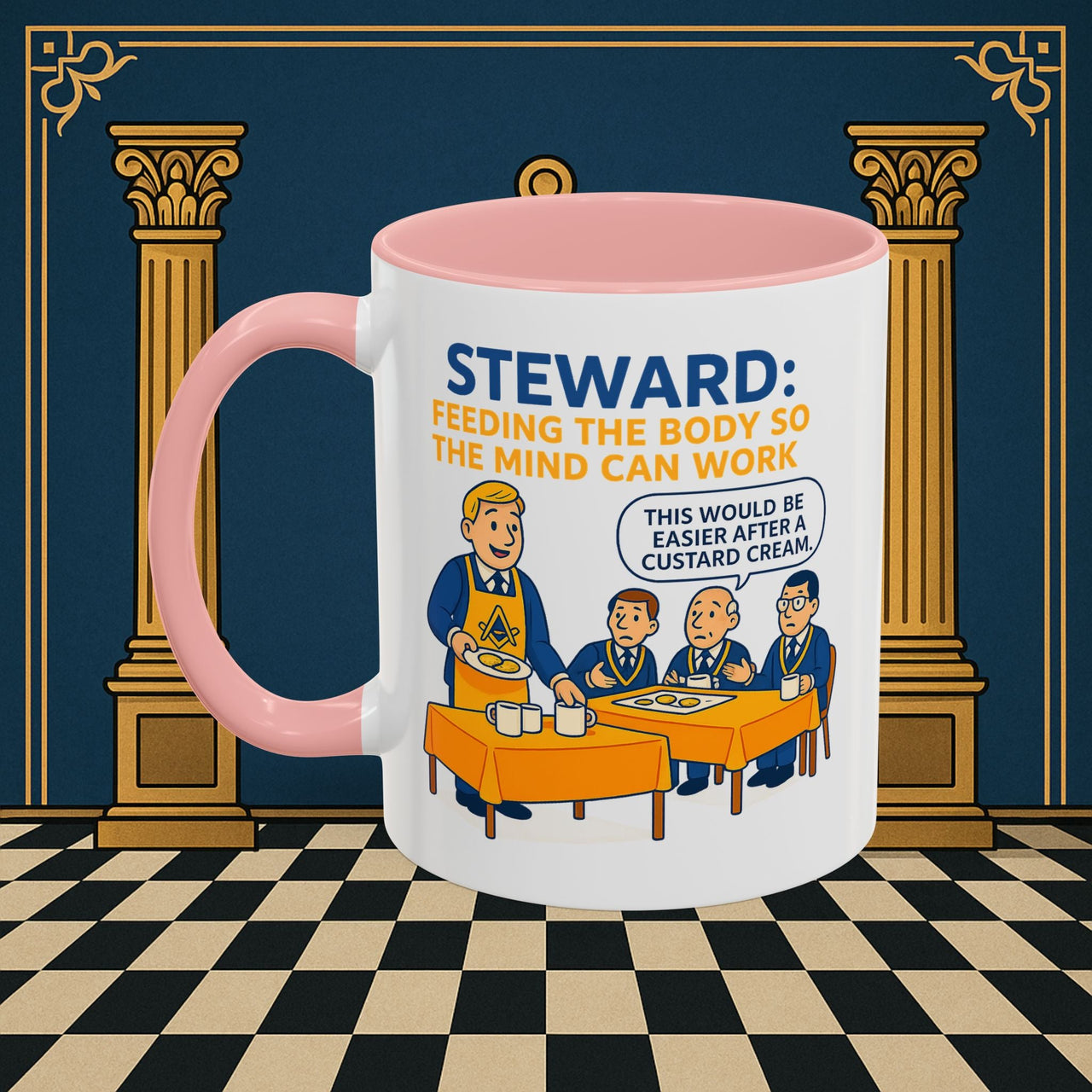 Masonic Mugs - Refreshment of Reason - Steward Printify