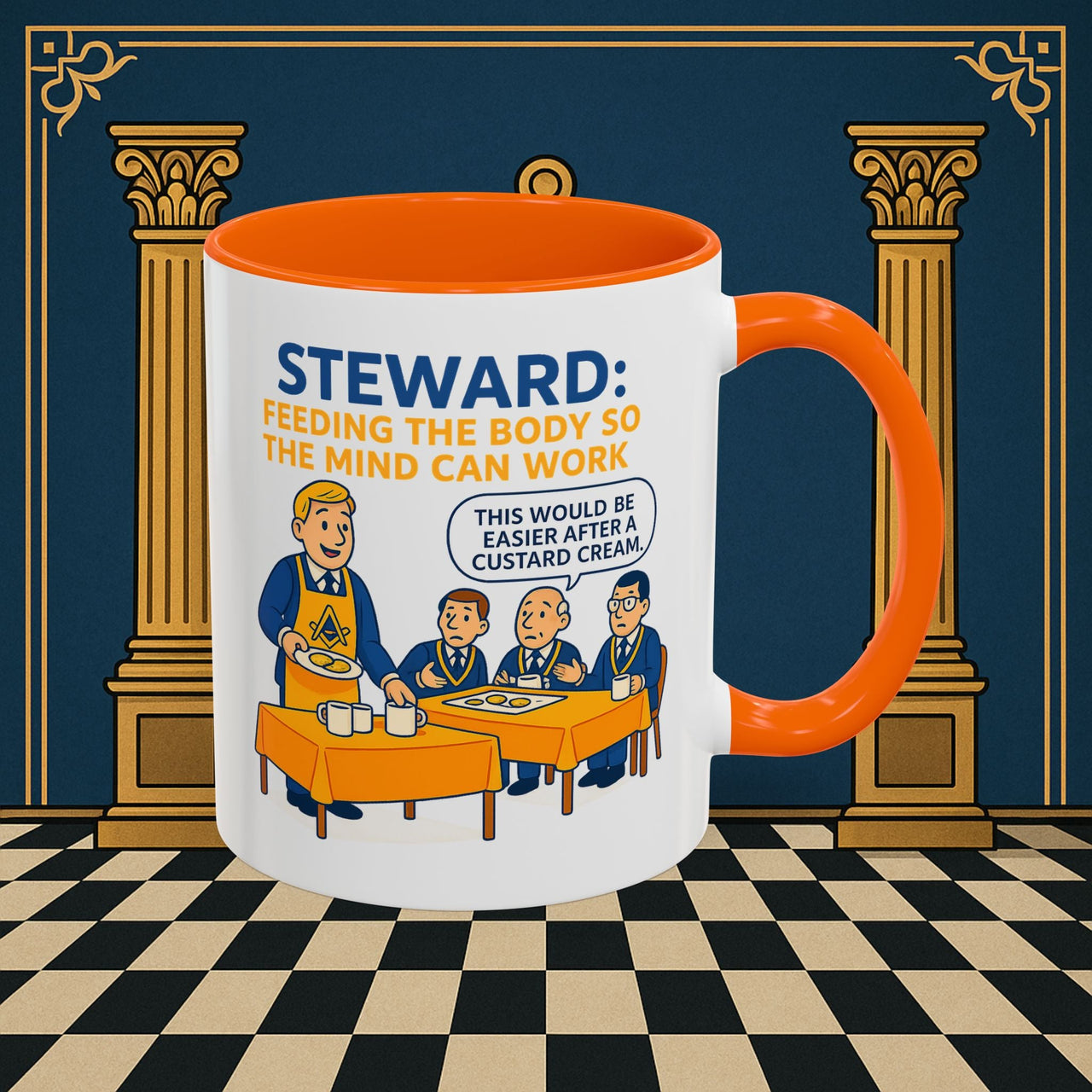 Masonic Mugs - Refreshment of Reason - Steward Printify