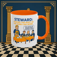 Masonic Mugs - Refreshment of Reason - Steward Printify