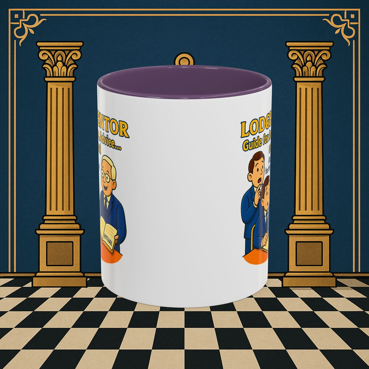 Masonic Mugs - Lodge Mentor: Fraternal Ritual Guidance, Lodge Mentor Printify