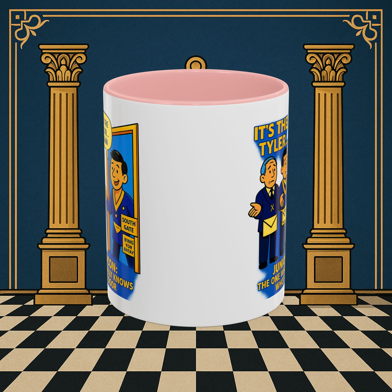 Masonic Mugs - Masonic Mysteries Unveiled: Lodge Leadership Comedy, Junior Deacon Printify