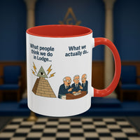 Masonic Mugs Ready to Go – Just for the Ceremony (Accent Coloured 11oz Mug) Printify