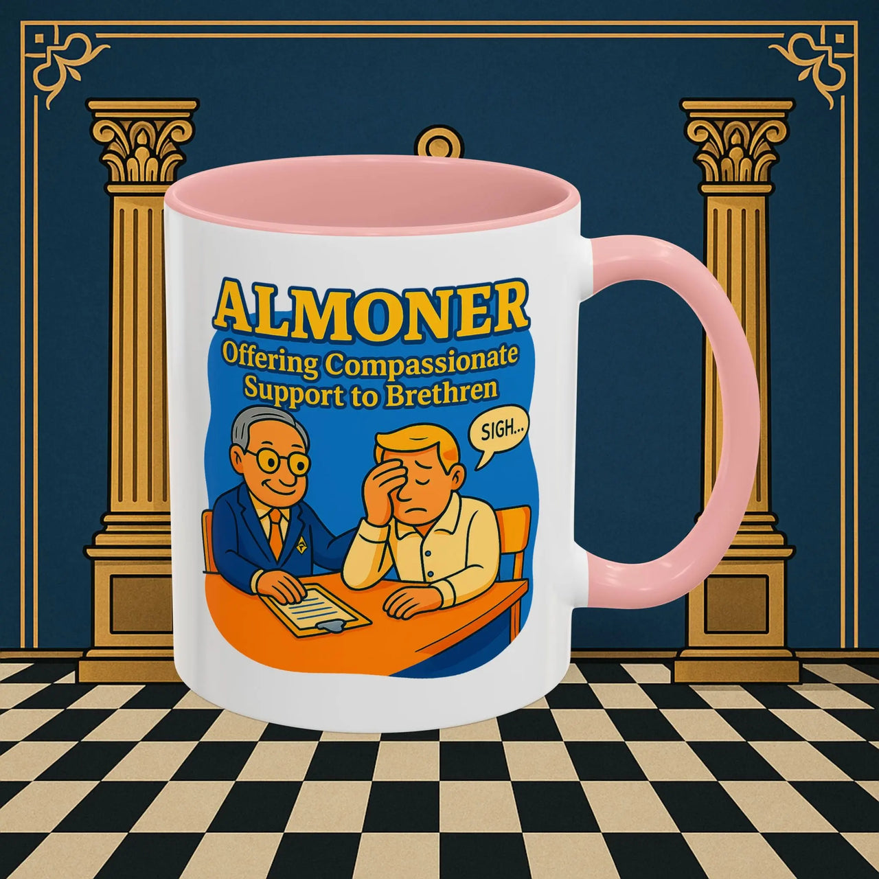 Masonic Mugs - Bureaucratic Empathy - Almoner Printify