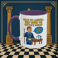 Masonic Mugs - Masonic Tea Break: Fraternal Humor in Comic Book Style, Junior Warden Printify