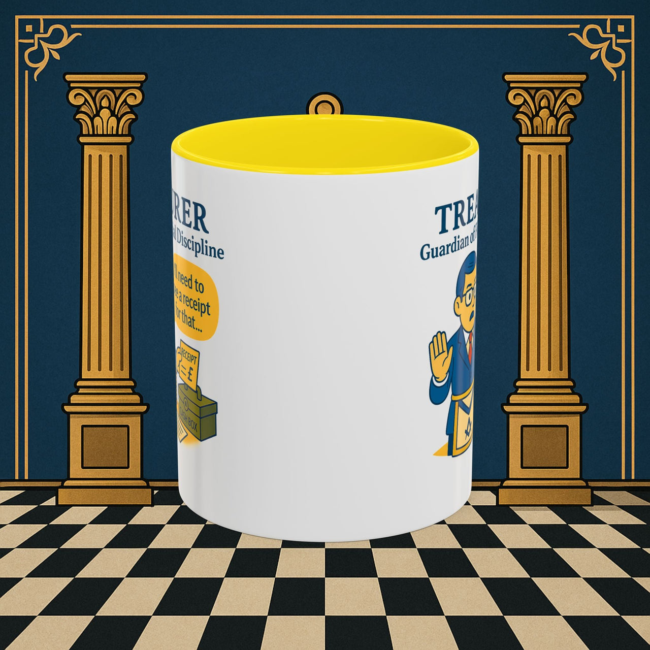 Masonic Mugs - Treasurer's Tally - Treasurer Printify