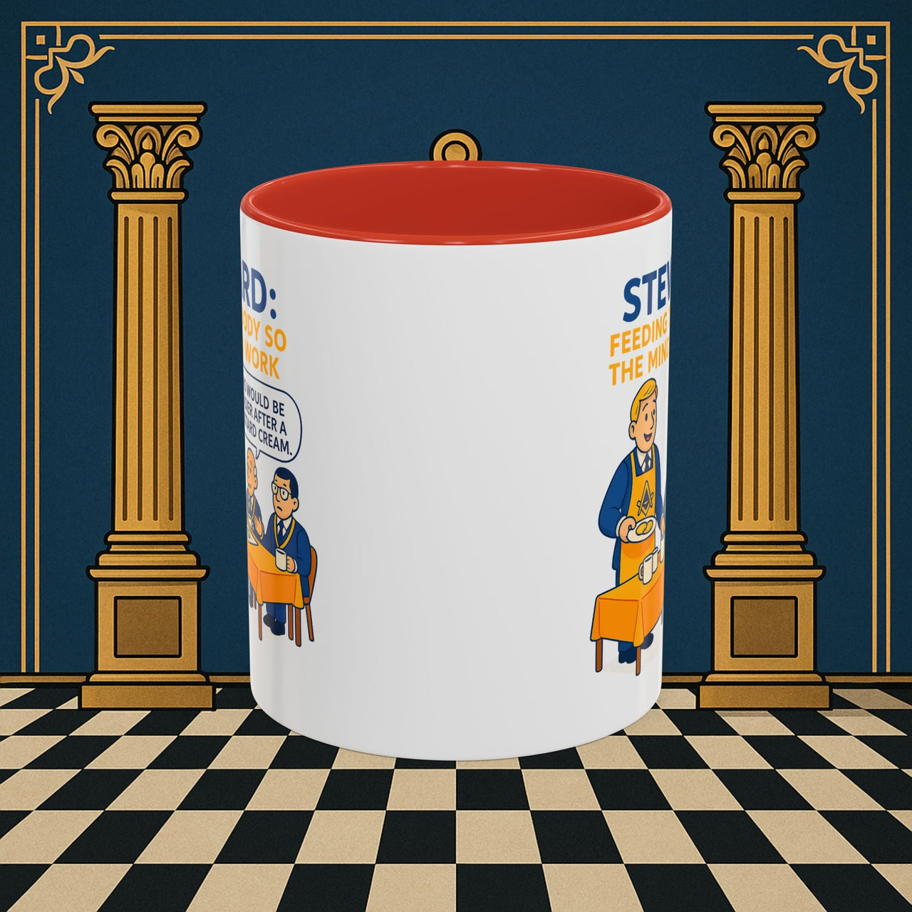 Masonic Mugs - Refreshment of Reason - Steward Printify