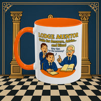 Masonic Mugs - Lodge Mentor: Fraternal Ritual Guidance, Lodge Mentor Printify