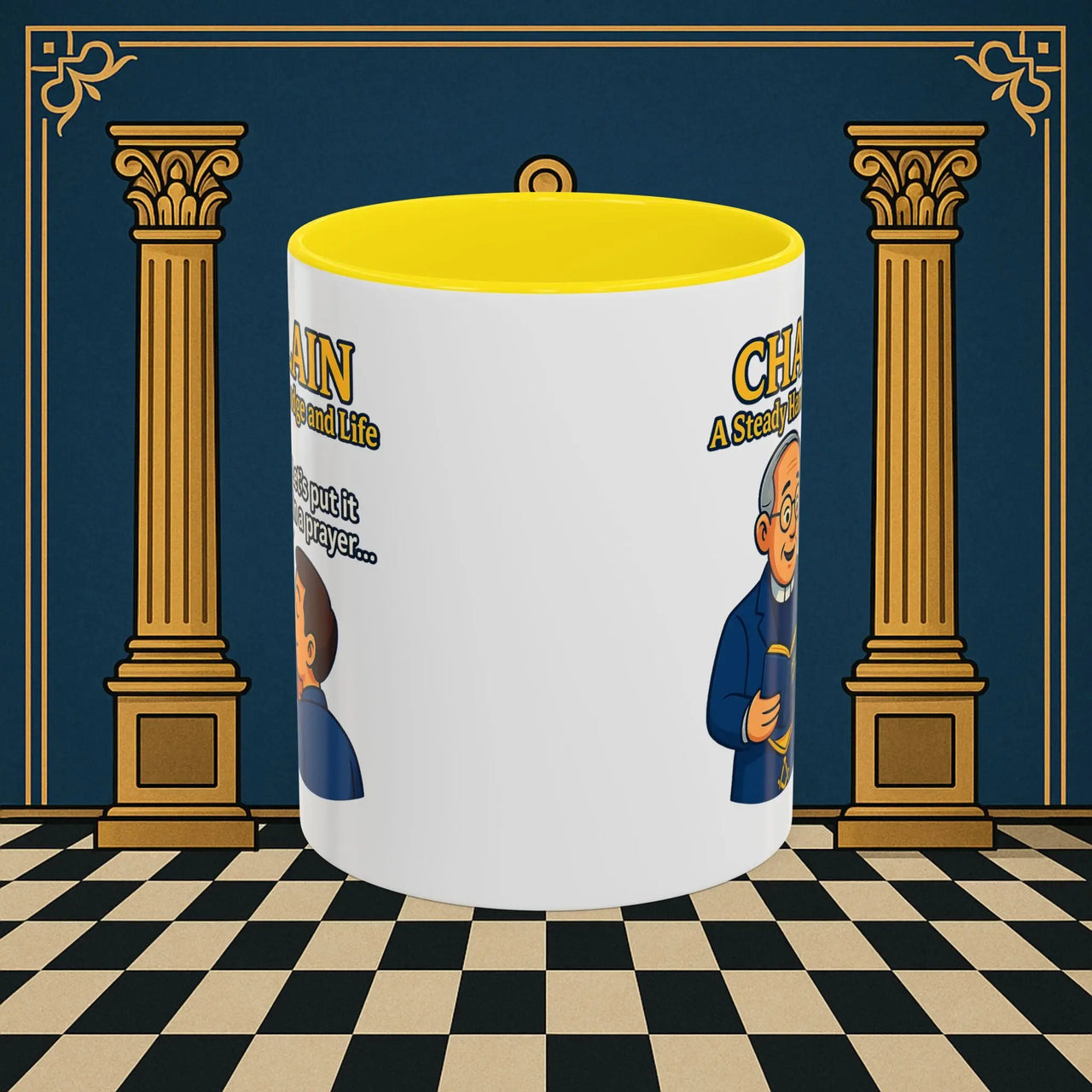 Masonic Mugs - Divine Guidance - Chaplain Printify