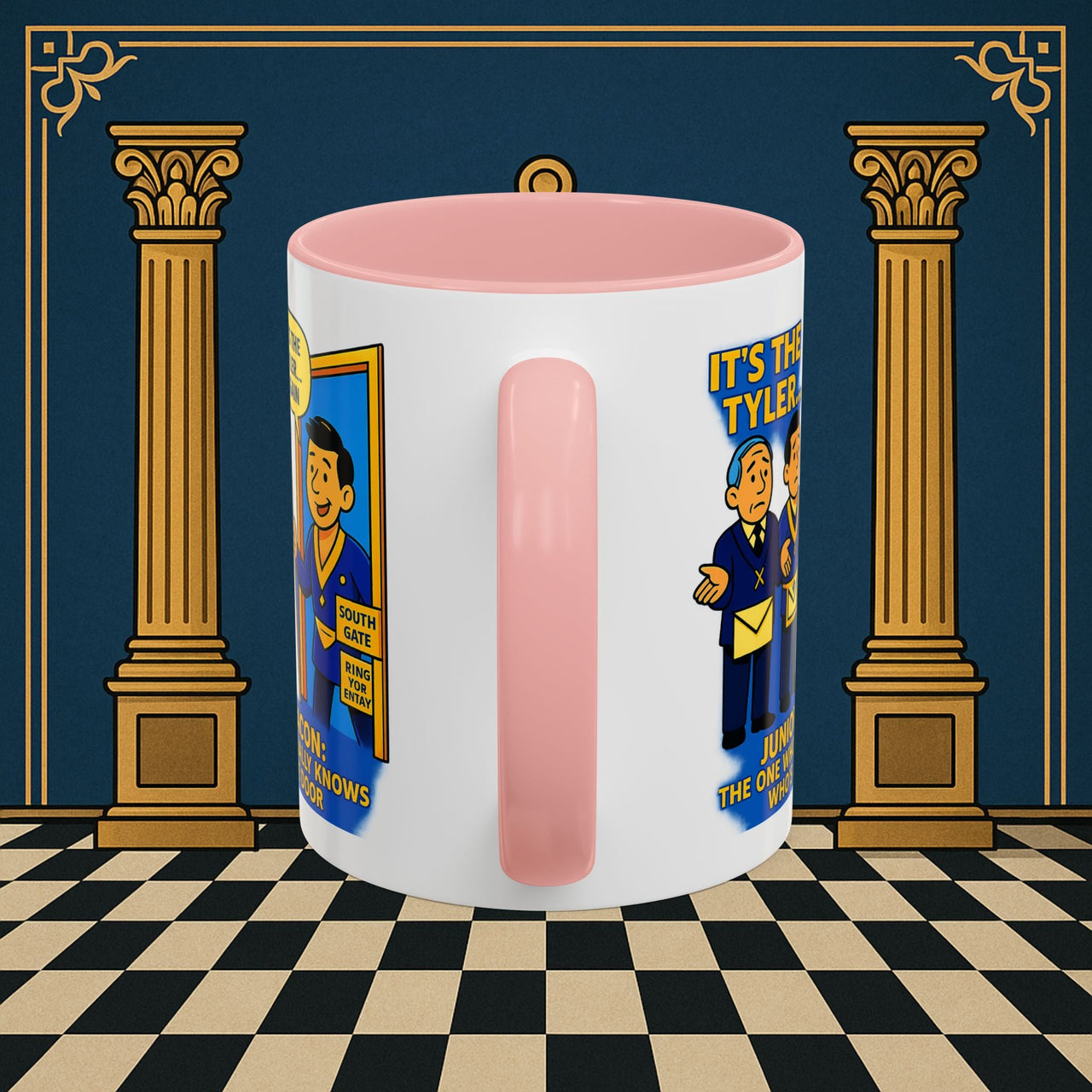Masonic Mugs - Masonic Mysteries Unveiled: Lodge Leadership Comedy, Junior Deacon Printify