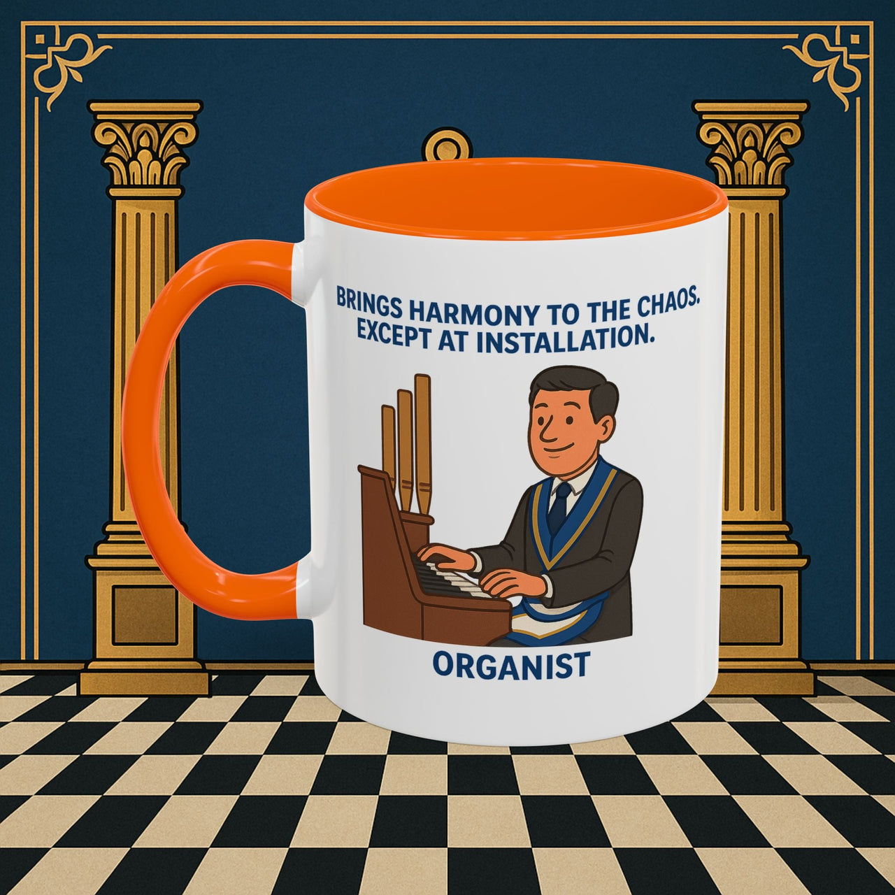 Masonic Mugs - Harmony Amid Chaos - Provincial Organist Printify