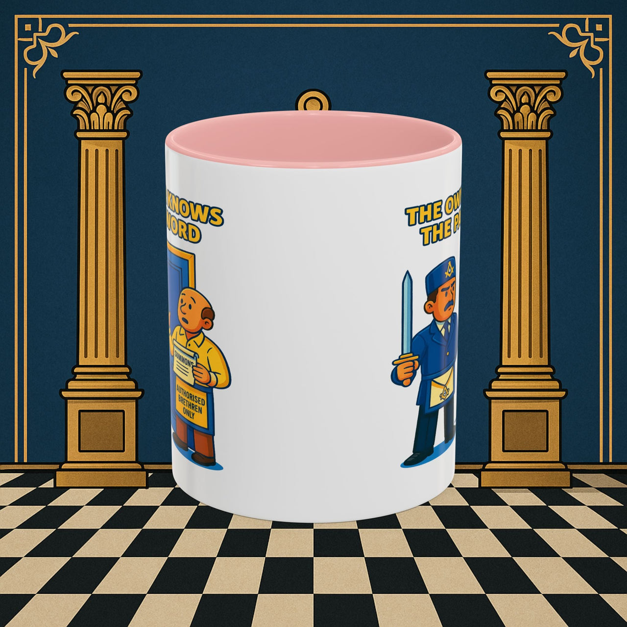 Masonic Mugs - Accent Coloured 11oz Mug - Masonic Mayhem - Inner Guard Printify