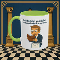Masonic Mugs Ready to Go – Wrong Ritual (Accent Coloured 11oz Mug) Printify