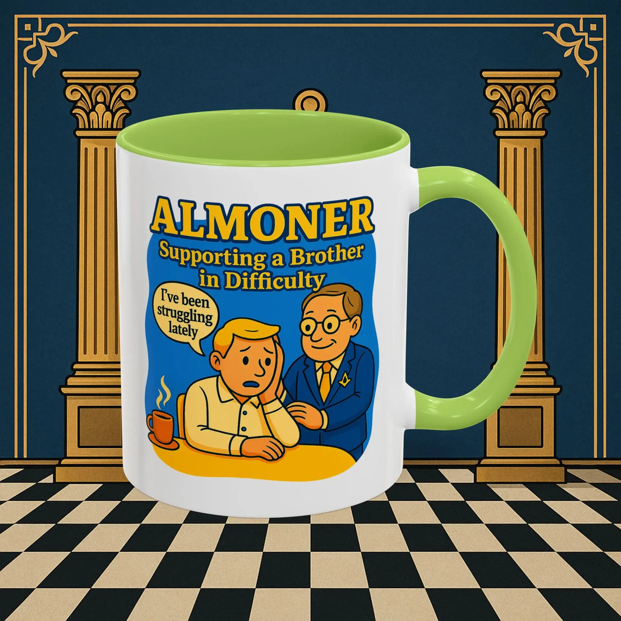 Masonic Mugs - Almoner's Assist - Almoner Printify