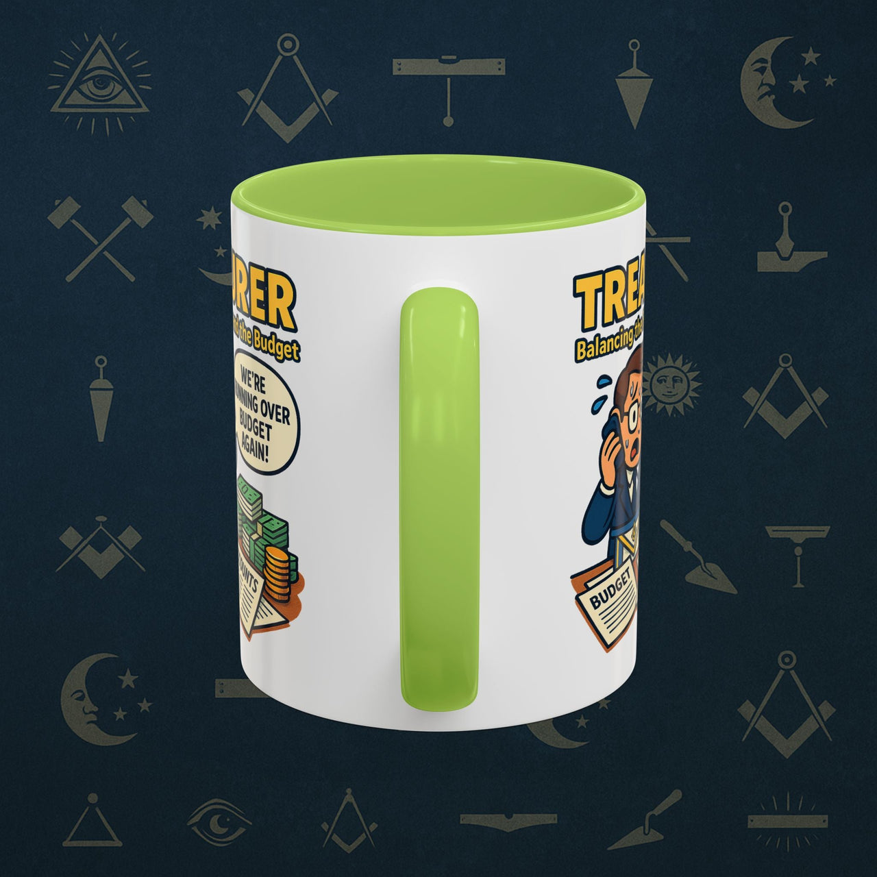 Masonic Mugs - Budget Blues - Treasurer Printify