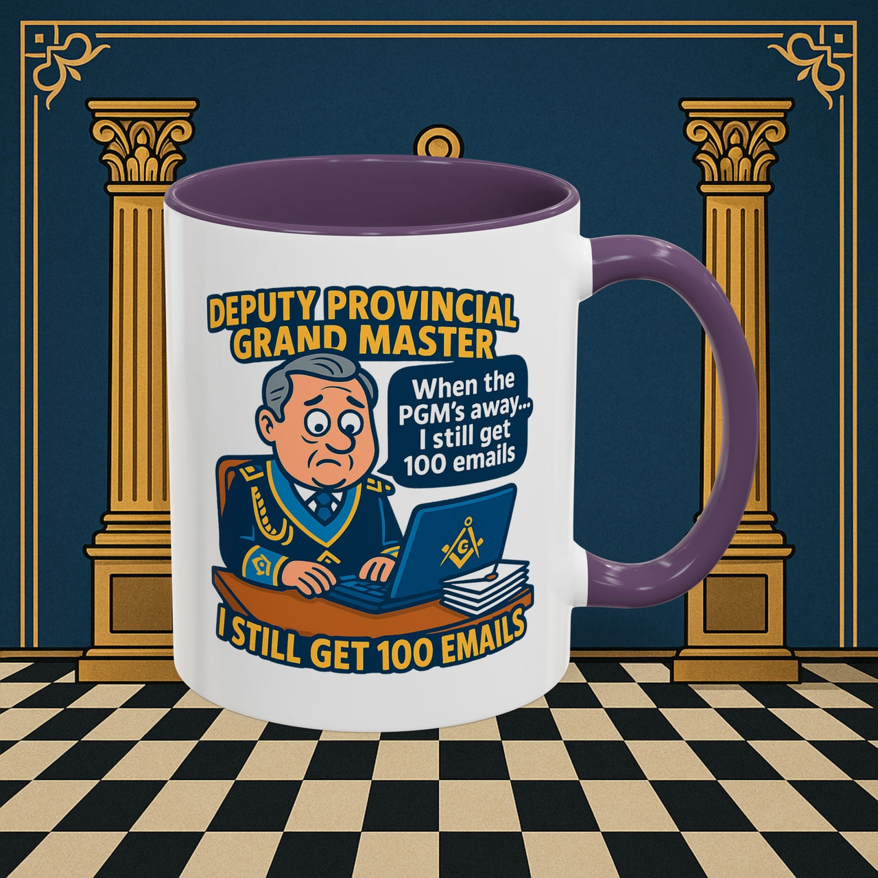 Masonic Mugs - Email Overload - Deputy Provincial Grand Master Printify