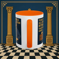 Masonic Mugs Ready to Go – Learn Your Ritual (Accent Coloured 11oz Mug) Printify