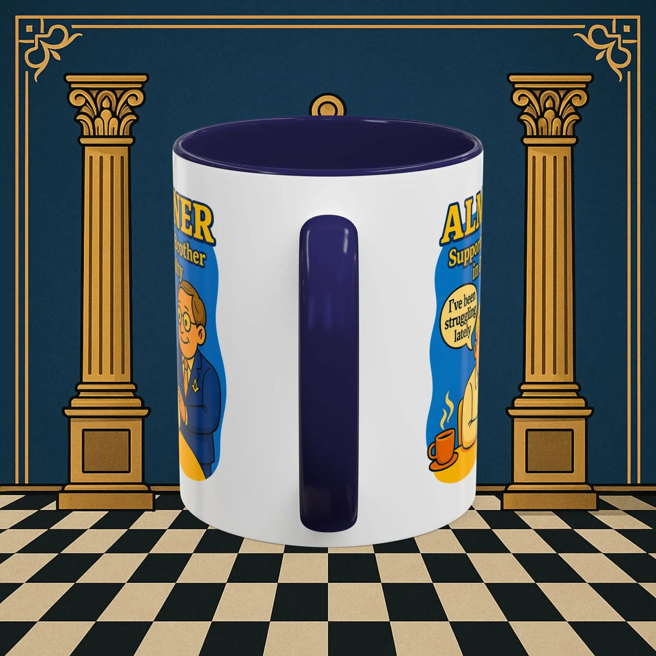 Masonic Mugs - Almoner's Assist - Almoner Printify
