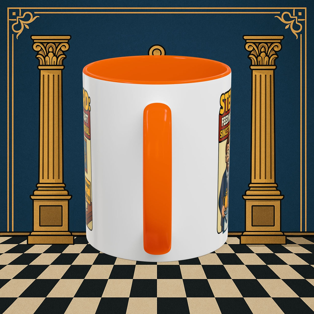 Masonic Mugs - Feeding Freemasonry's Fellowship - Steward Printify