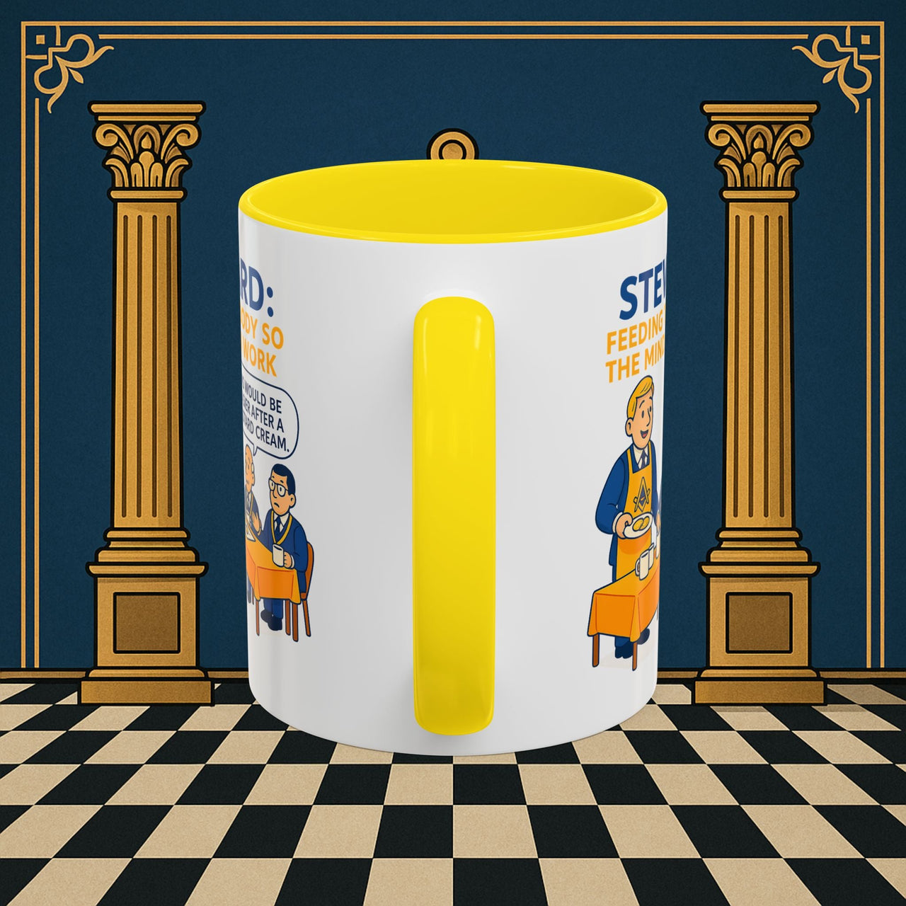 Masonic Mugs - Refreshment of Reason - Steward Printify
