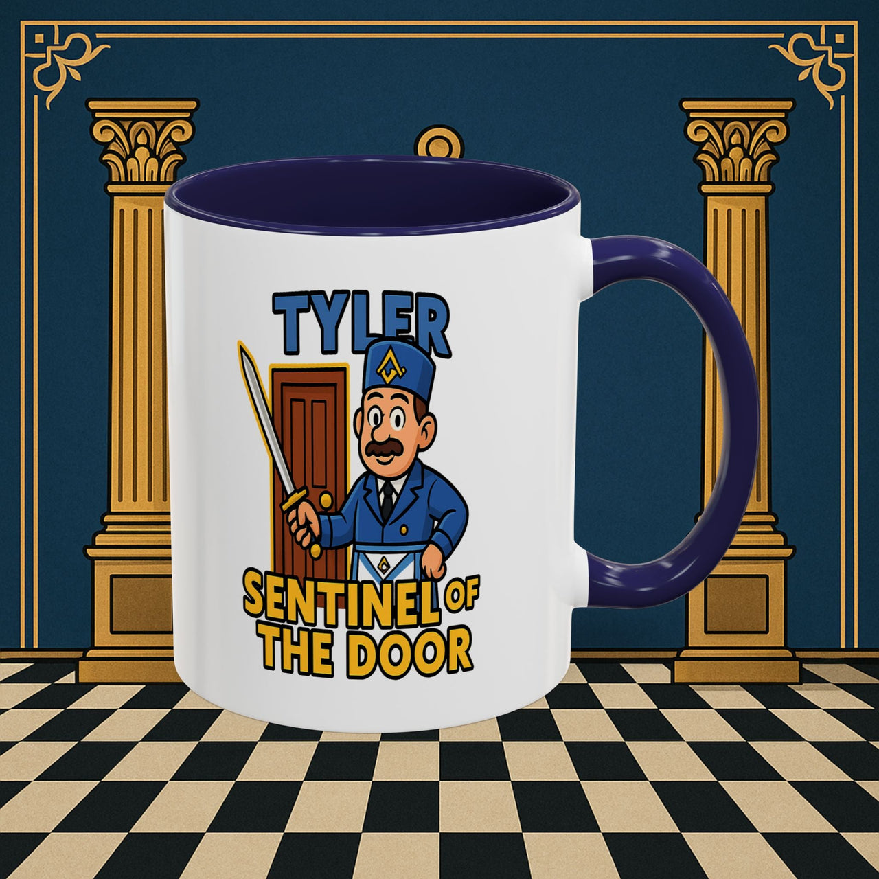 Masonic Mugs - Tyler's Watchful Guard - Tyler Printify