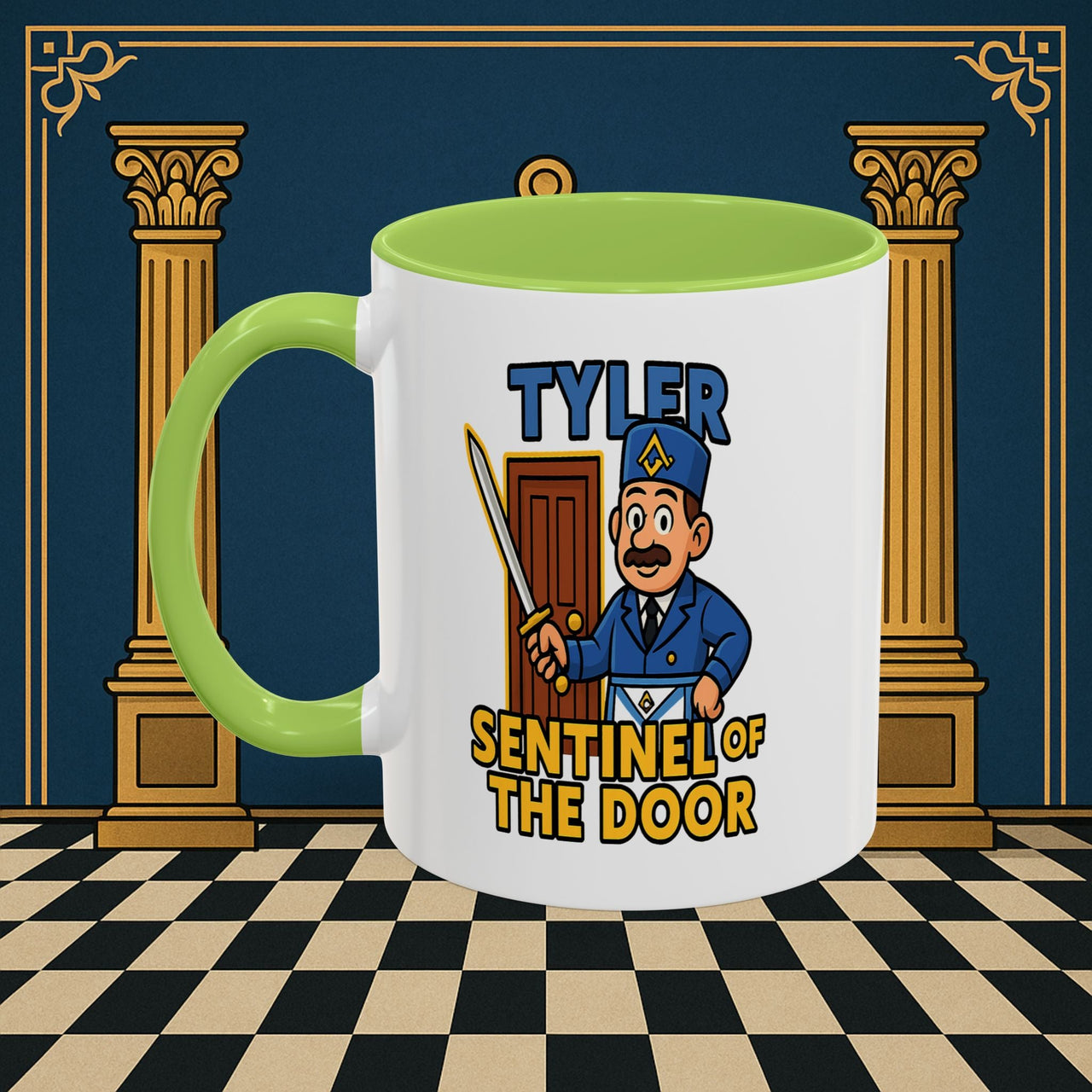 Masonic Mugs - Tyler's Watchful Guard - Tyler Printify