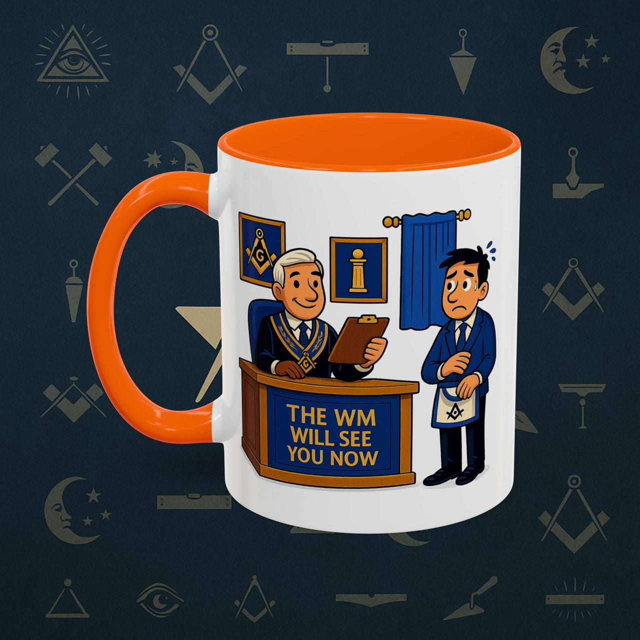Masonic Mugs - The Masonic Moment - Worshipful Master Printify