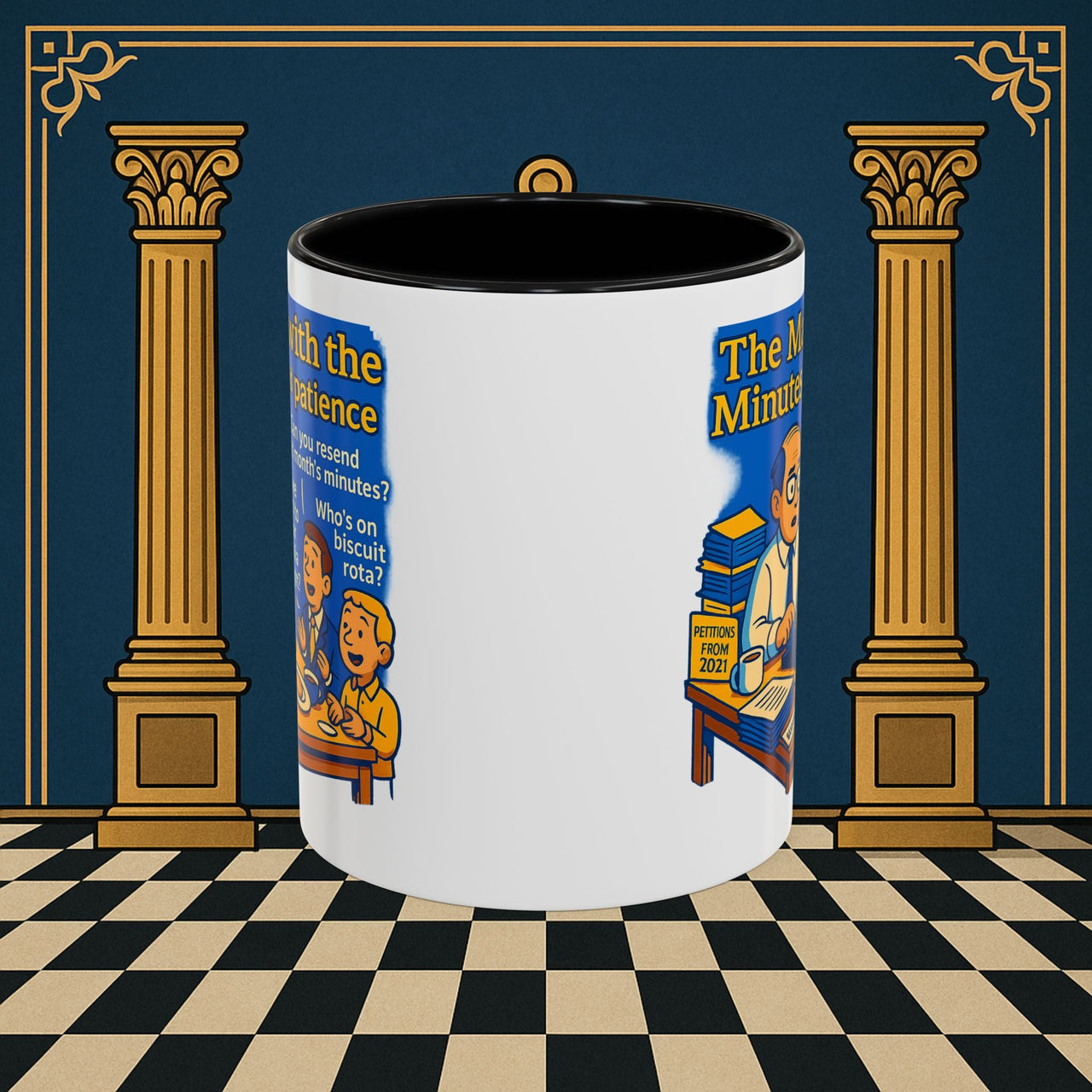 Masonic Mugs - Bureaucratic Blues - Secretary Printify