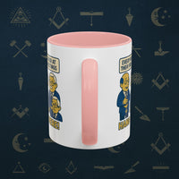 Masonic Mugs Ready to Go – Hang In There! (Accent Coloured 11oz Mug) Printify