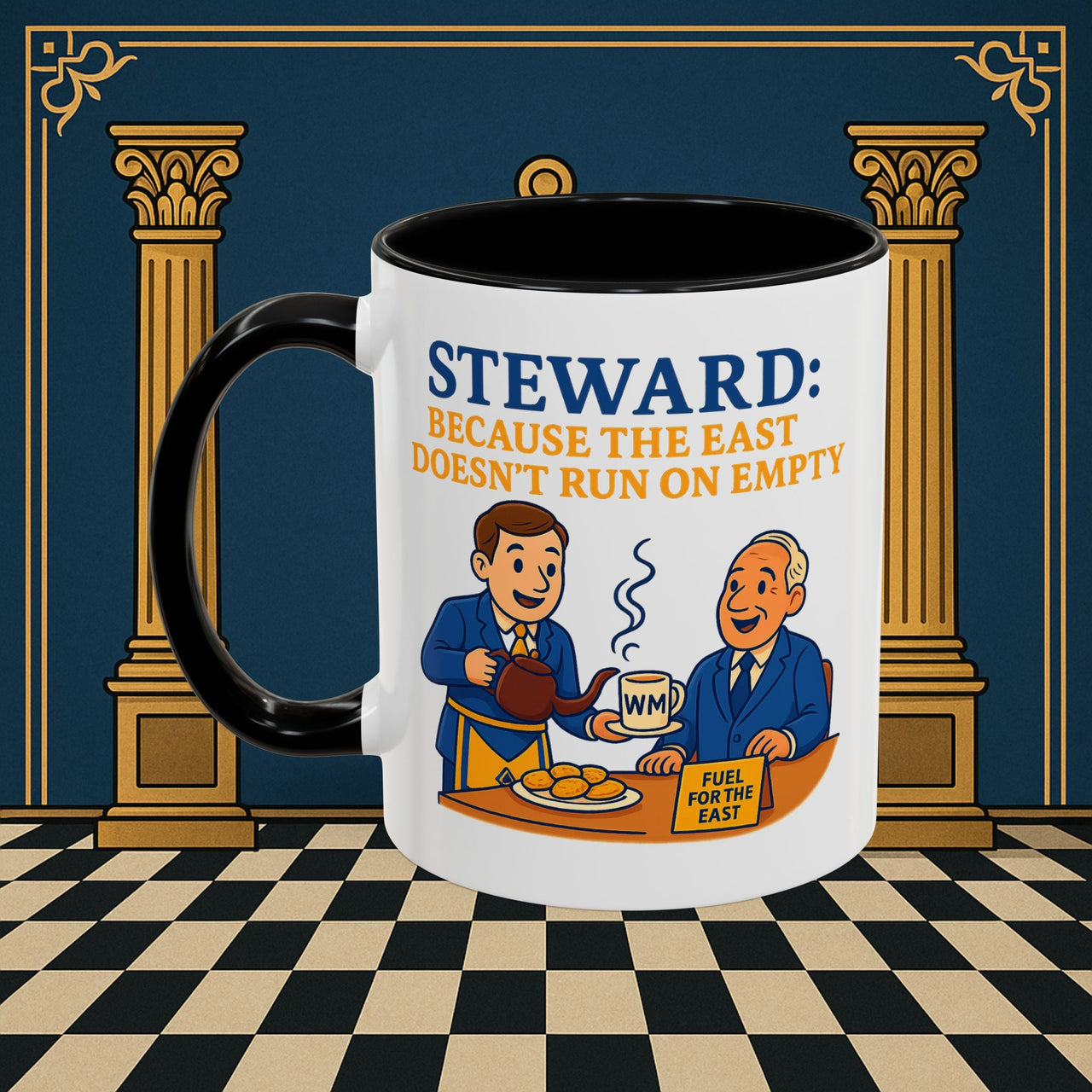 Masonic Mugs - Tea and Empires - Steward Printify