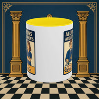 Masonic Mugs Ready to Go – All My Aprons Are at the Cleaner’s (Accent Coloured 11oz Mug) Printify