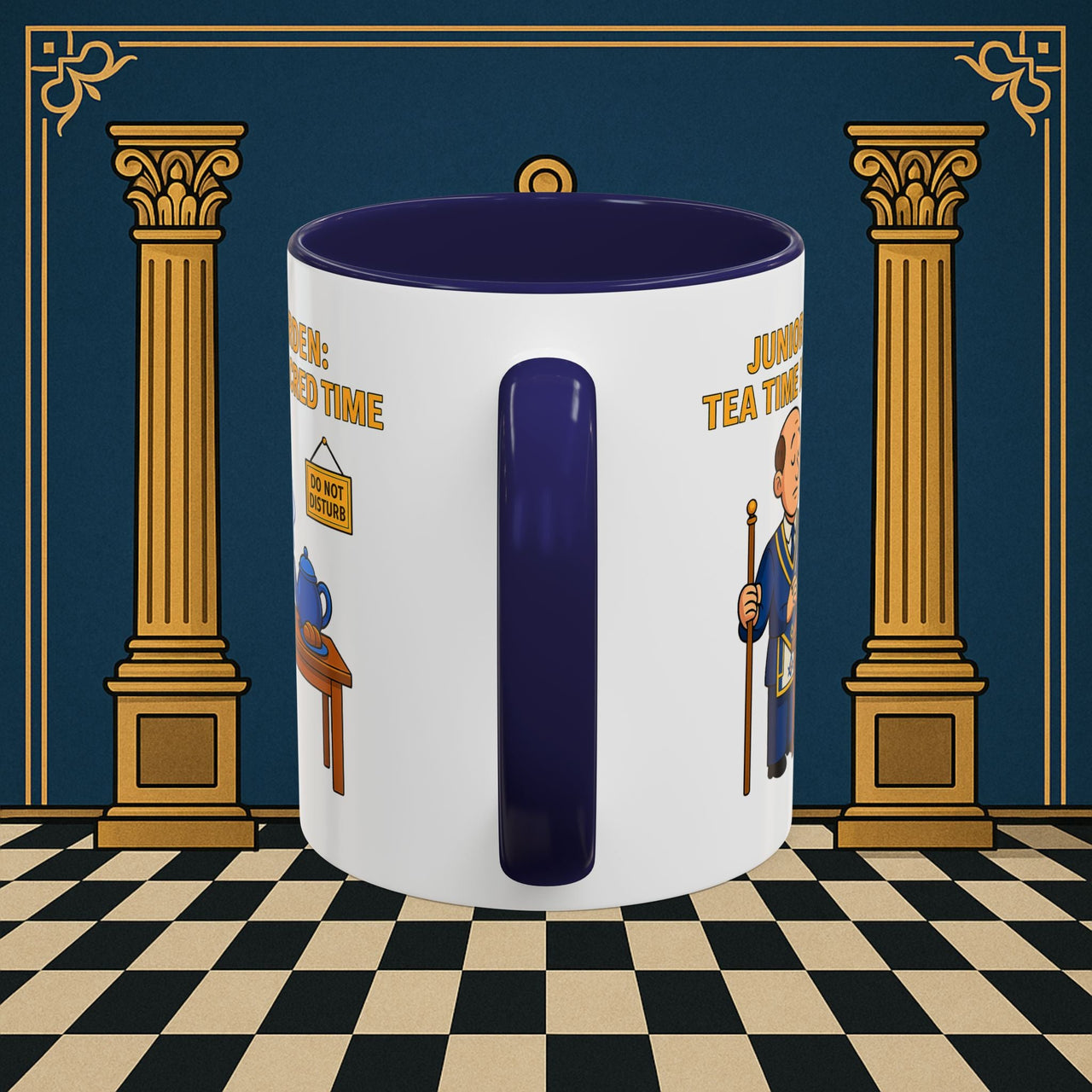 Masonic Mugs - Junior Warden: Tea Time is Sacred, Junior Warden Printify