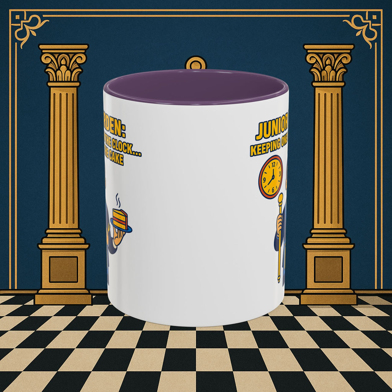 Masonic Mugs - Masonic Vigilance: Junior Warden's Timekeeping Duty,  Junior Warden Printify