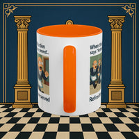 Masonic Mugs Ready to Go – Refreshments Are Served (Accent Coloured 11oz Mug) Printify