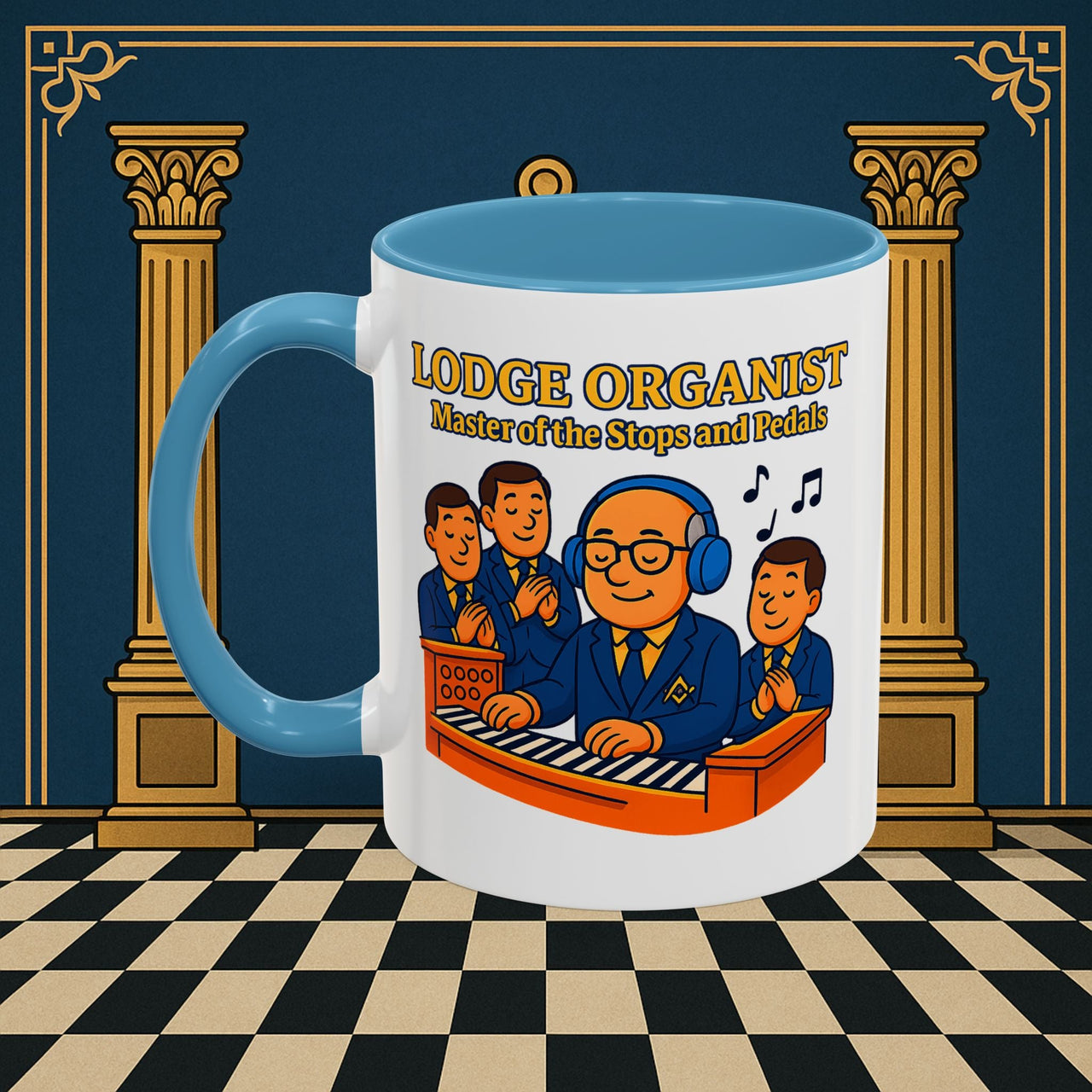 Masonic Mugs - Lodge Maestro - Organist Printify