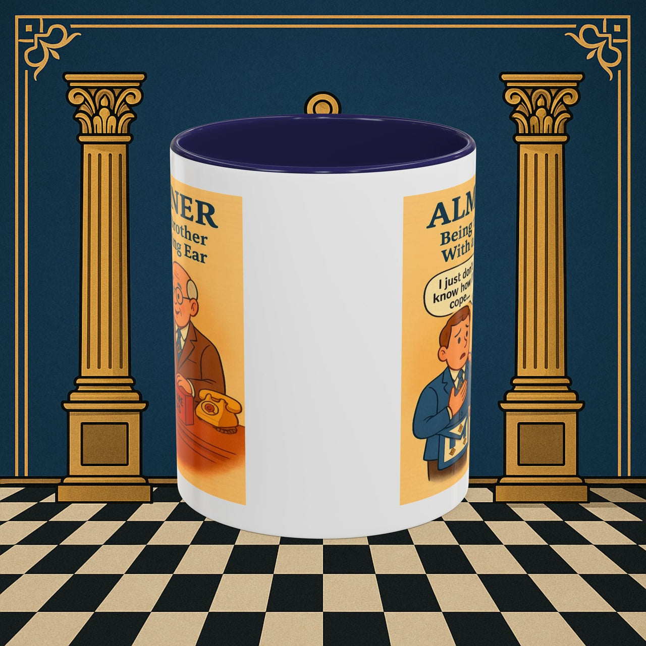 Masonic Mugs - Brotherly Welfare - Almoner Printify