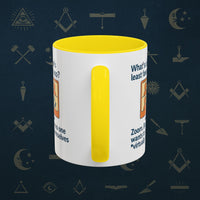 Masonic Mugs Ready to Go – Least Favourite App (Accent Coloured 11oz Mug) Printify