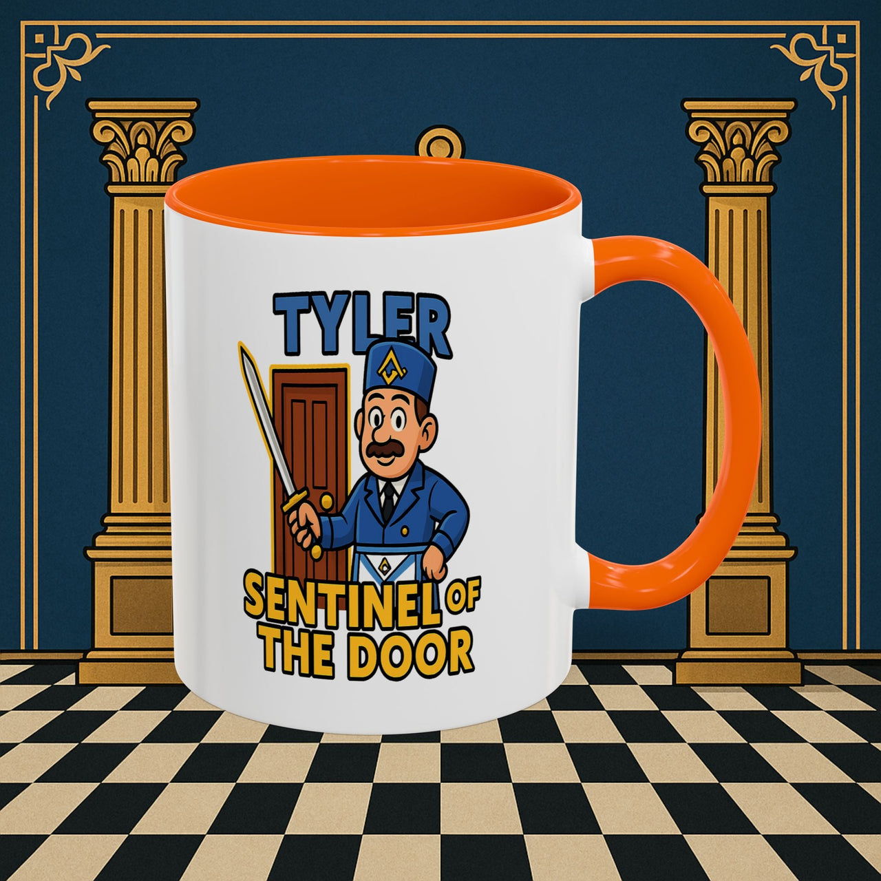 Masonic Mugs - Tyler's Watchful Guard - Tyler Printify