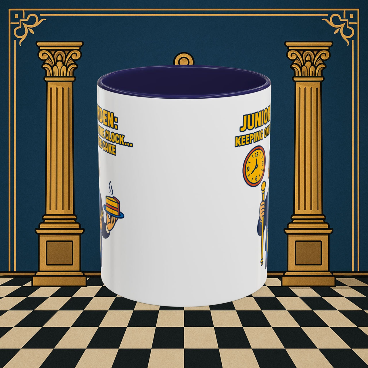 Masonic Mugs - Masonic Vigilance: Junior Warden's Timekeeping Duty,  Junior Warden Printify