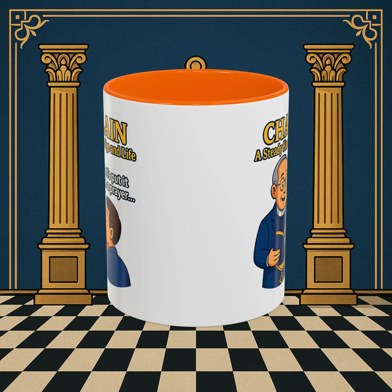 Masonic Mugs - Divine Guidance - Chaplain Printify
