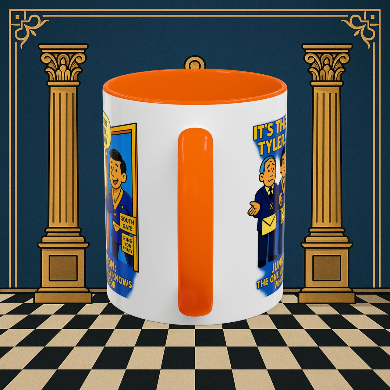 Masonic Mugs - Masonic Mysteries Unveiled: Lodge Leadership Comedy, Junior Deacon Printify