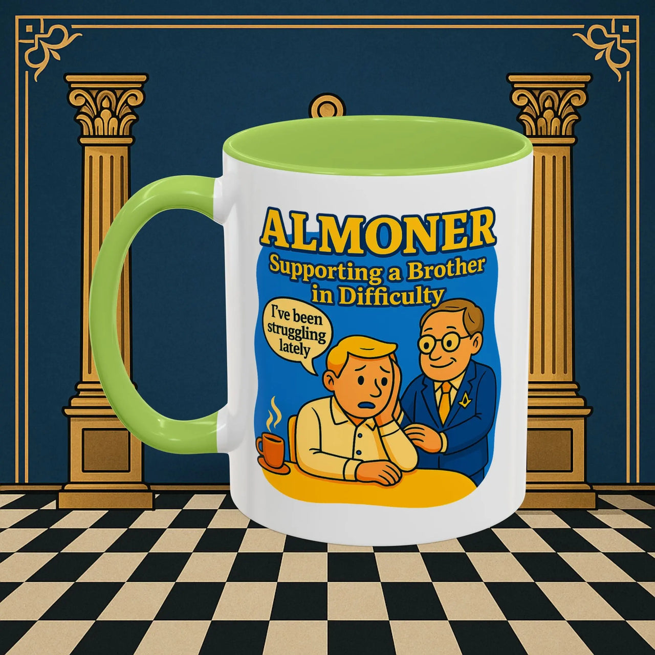 Masonic Mugs - Almoner's Assist - Almoner Printify