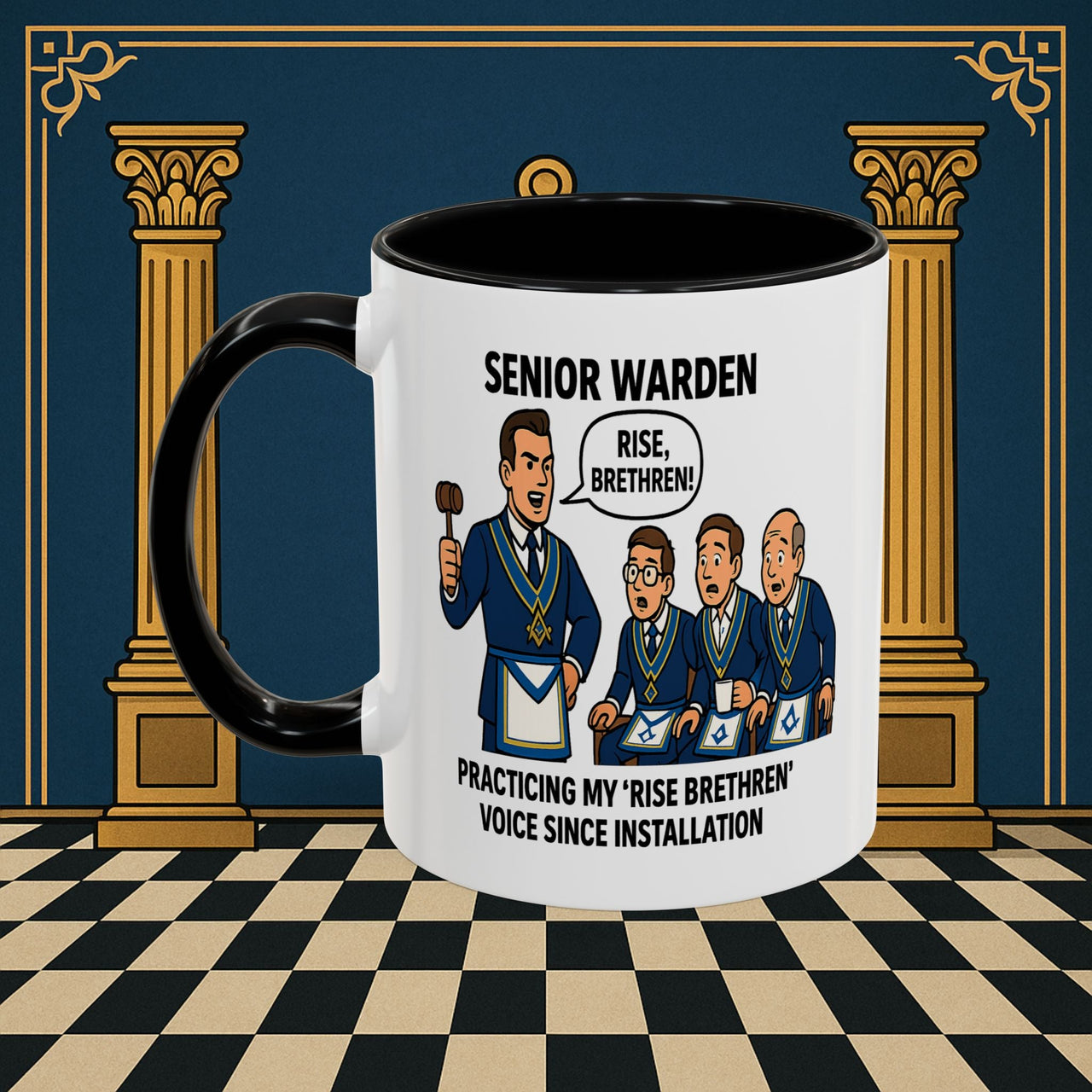 Masonic Mugs - Lodge Leadership - Senior Warden Printify