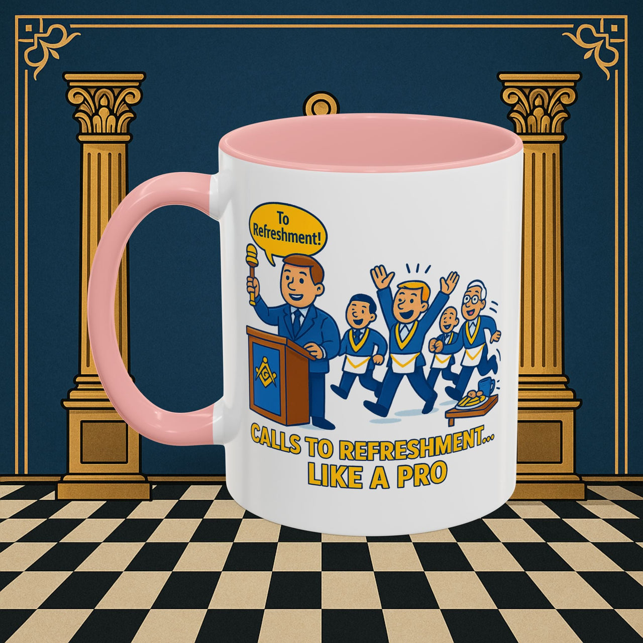 Masonic Mugs - Masonic Refreshment Revelry: Fraternal Lodge Humor, Junior Warden Printify