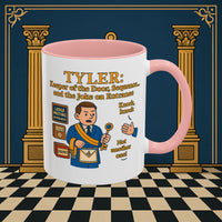 Masonic Mugs - Tyler's Doorway Dilemma - Tyler Printify