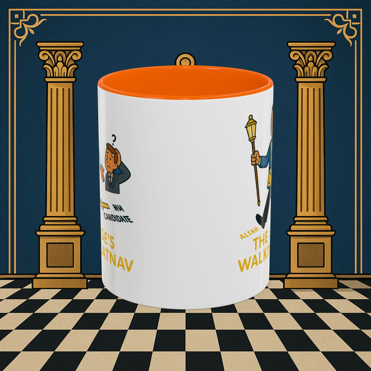 Masonic Mugs - The Lodge's Walking Satnav - Senior Deacon Printify