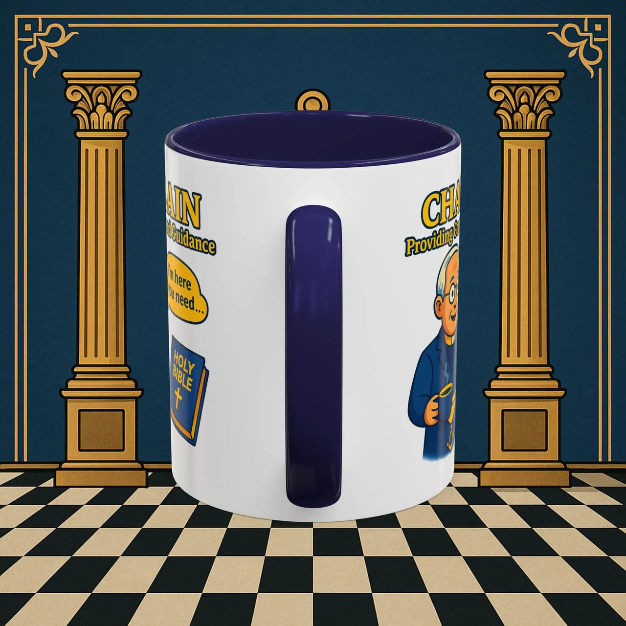 Masonic Mugs Ready to Go - Comfort in Faith - Chaplain Printify