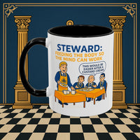 Masonic Mugs - Refreshment of Reason - Steward Printify